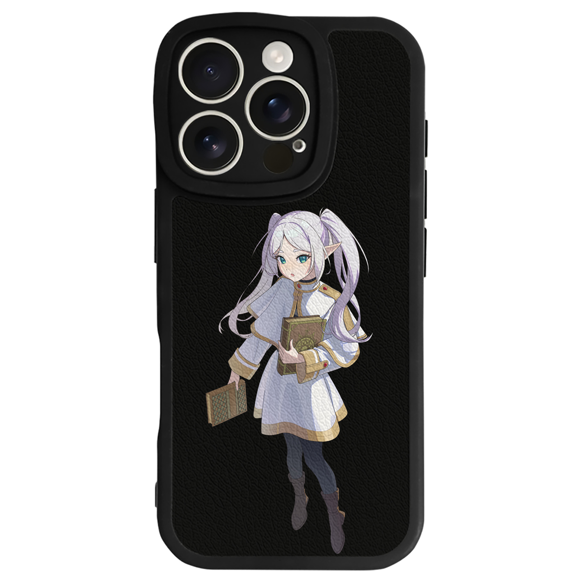 （画像用） 葬送のフリーレン Frieren 【iPhone 16シリーズ対応】シリコンスマホケース（レザー調） 材質：シリコン